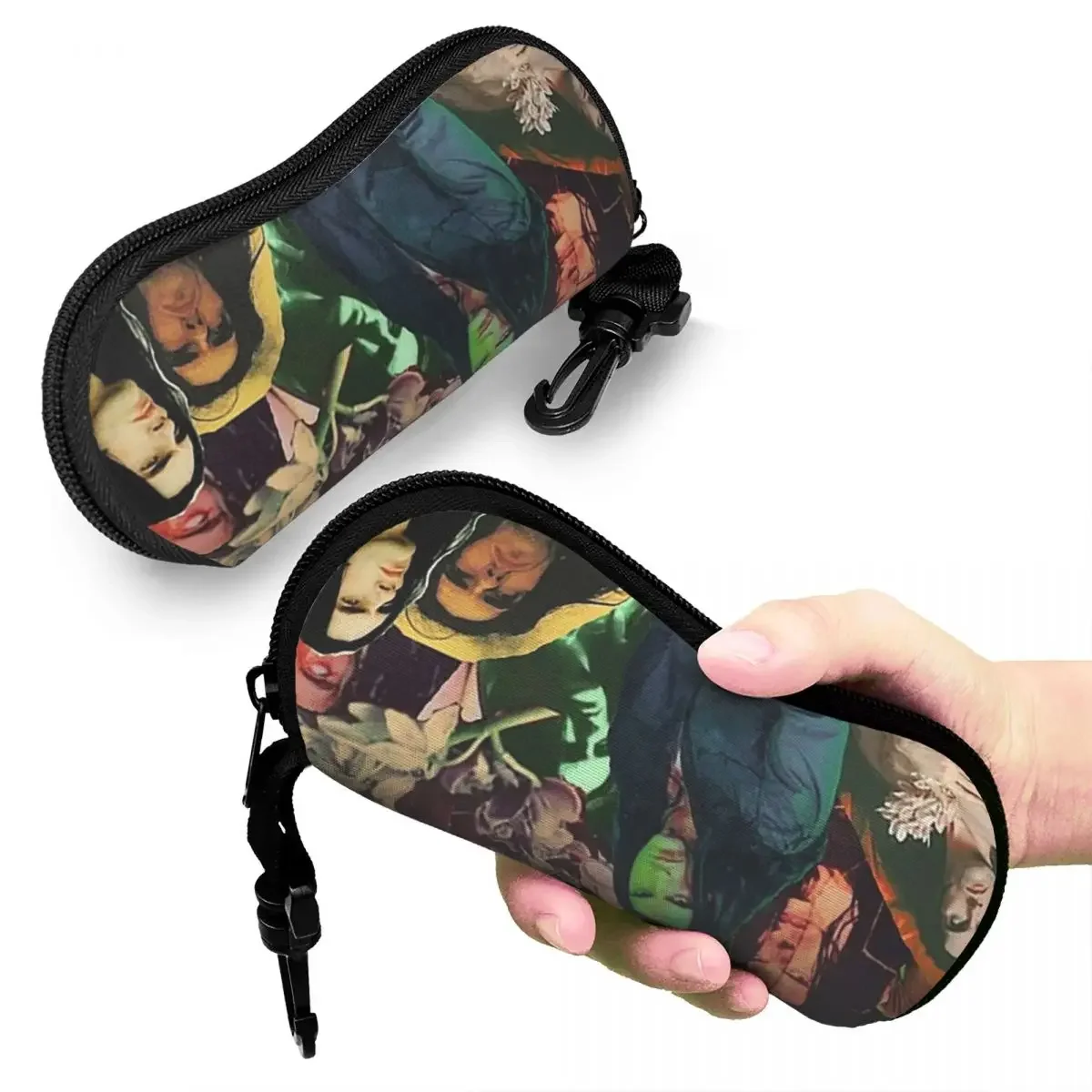 

Type O Negative Peter Steele Dark Goth Shell Glasses Case Protective Sunglasses Box Women Men Soft Eyeglasses Bag Pouch