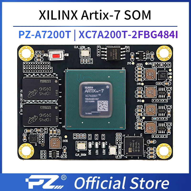 

Puzhi PZ-A7200T-SOM Xilinx SoC Artix-7 XC7A200T FPGA Core Board Industrial Grade System on Module