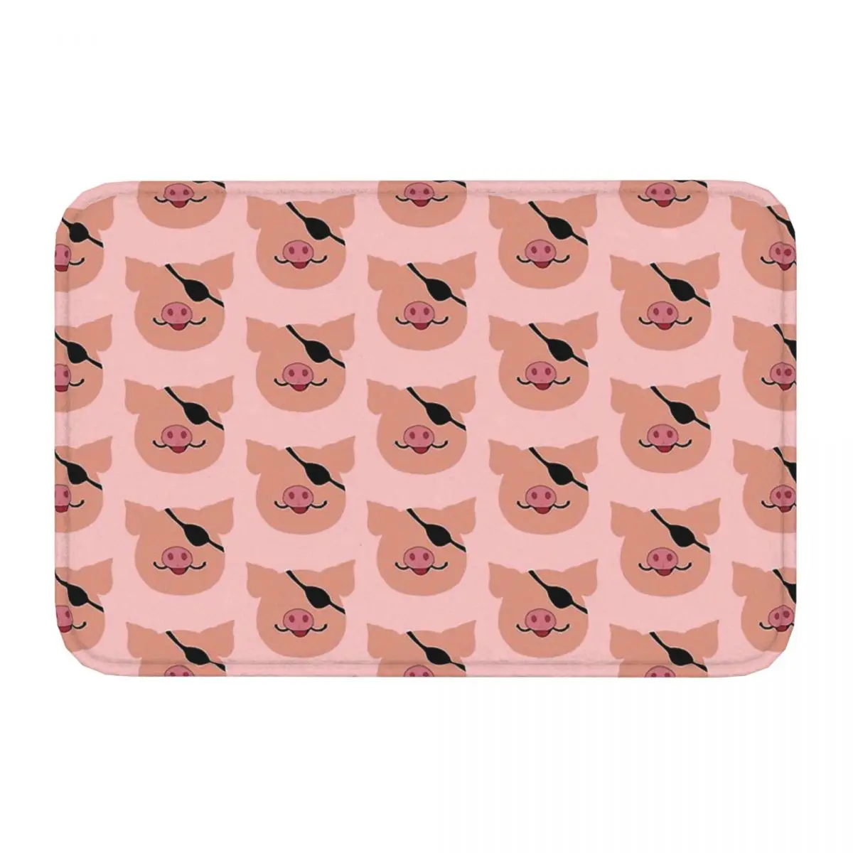 Lovely little animals Non-slip Doormat Cute Piggy Pirate Bath Bedroom Mat Prayer Carpet Indoor Pattern Decor