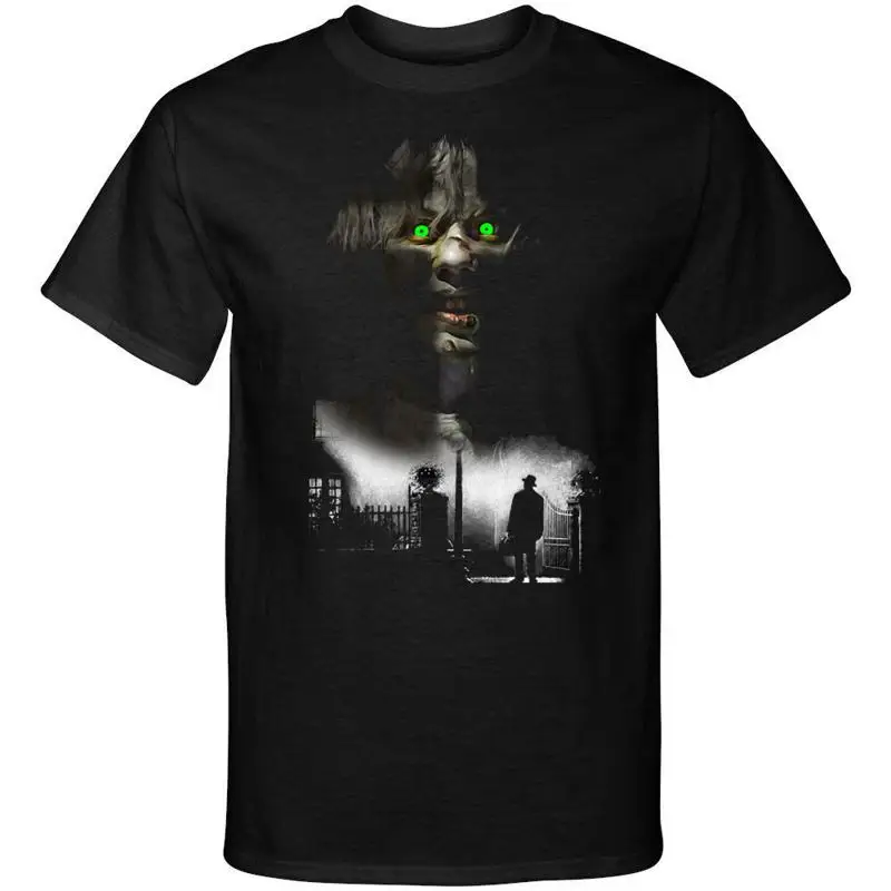 The Exorcist Cross Halloween Horror Graphic Scary Fashion Tee Shirt T Shirt