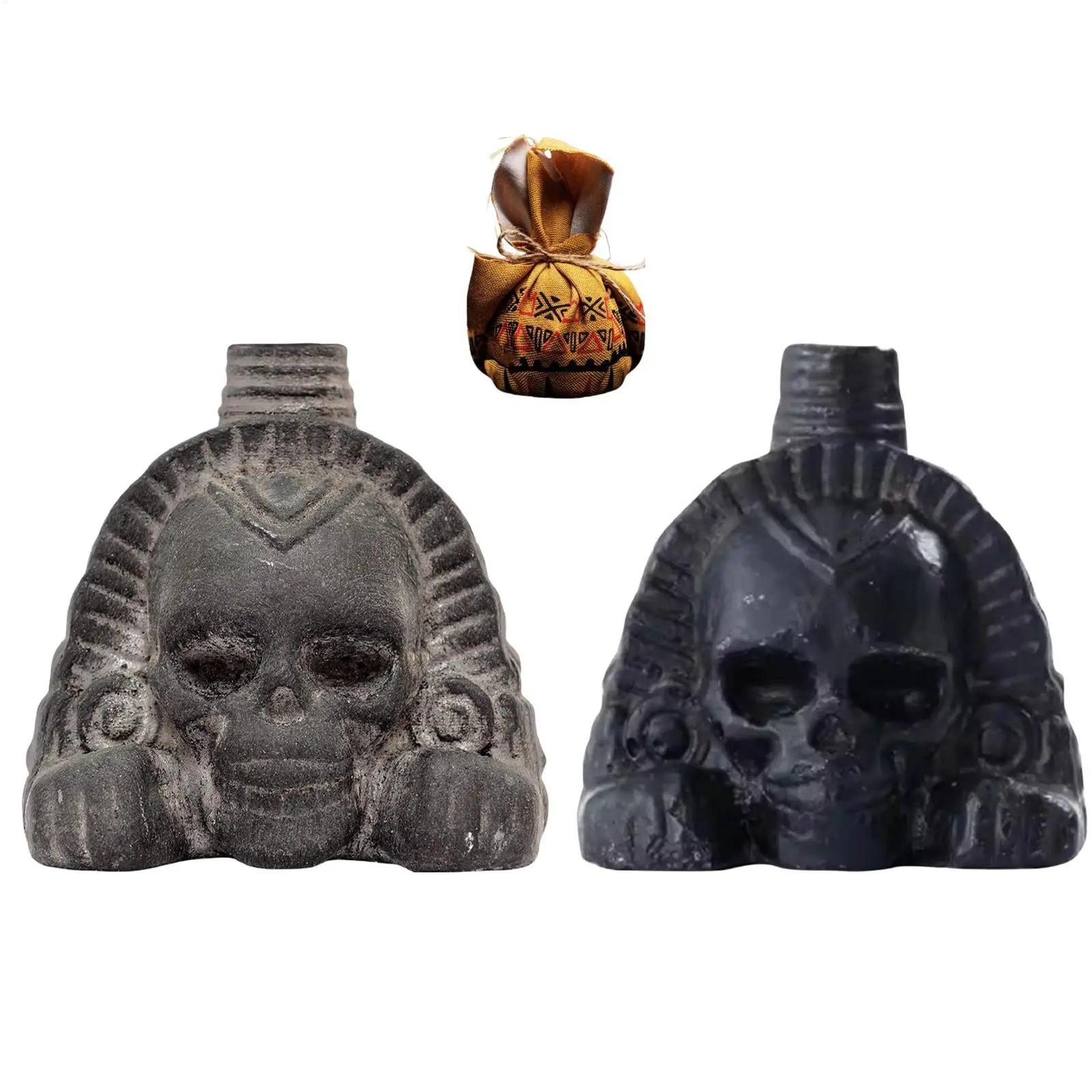 Authentic Aztec Whistle Loud Spookys Aztec Scary Death Whistle Realistic Human Screaming Aztec Ghost War Whistle Skull Head Toy
