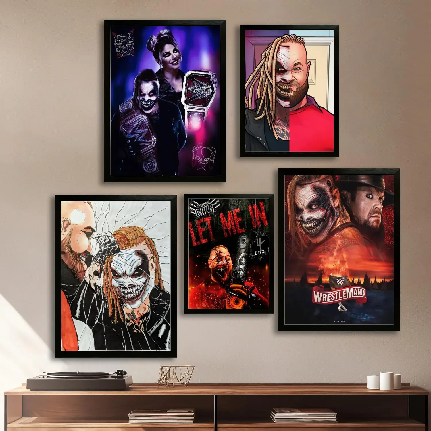 the fiend bray wyatt Wrestler Canvas Art Poster and Wall Art, Picture Print, Modern Family, Bedroom Decor, Decorative painting