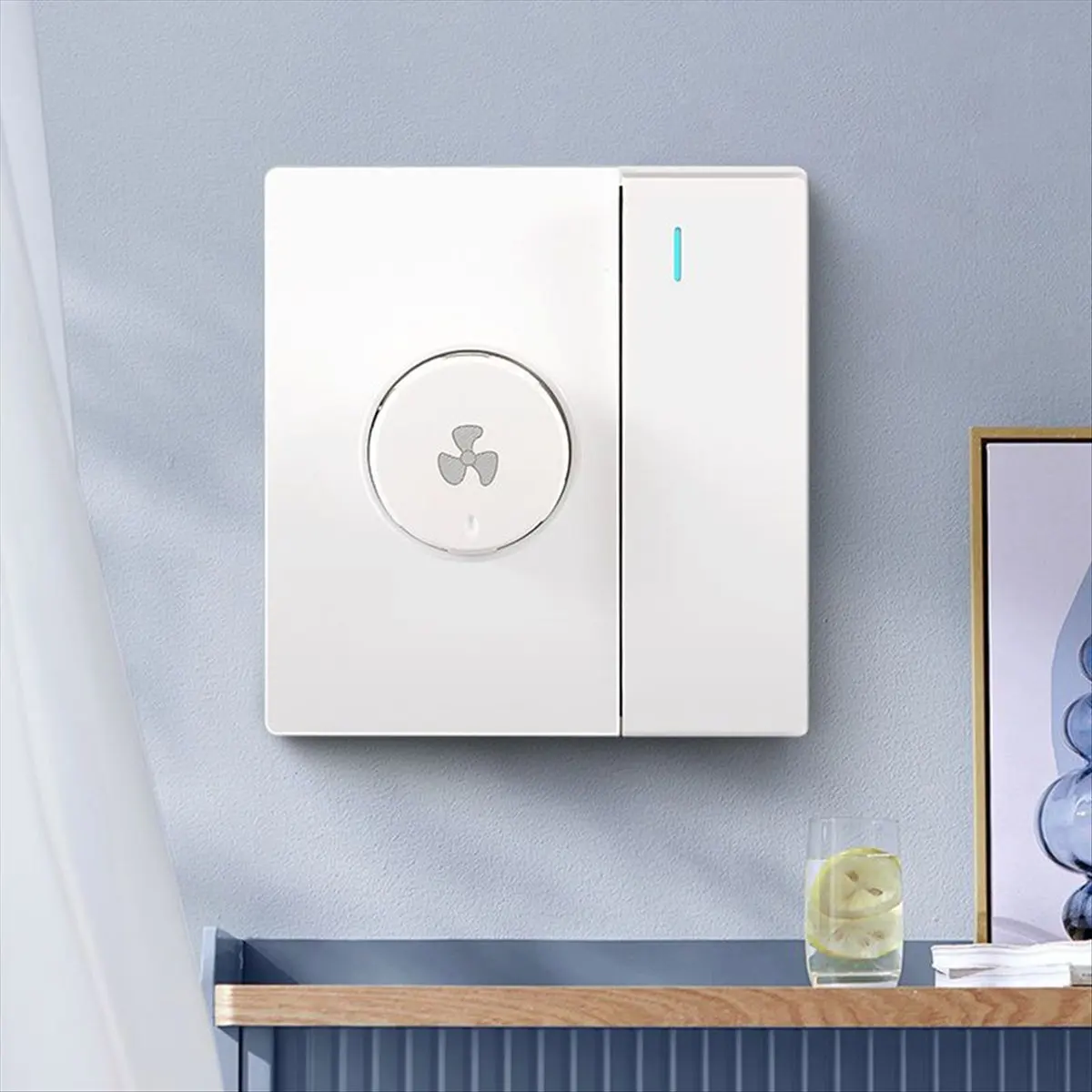 A14G 86 Type Electric Fan Stepless Speed Regulation with Switch Panel Ceiling Fan Speed Regulator 1Gang with 300W Switch,A