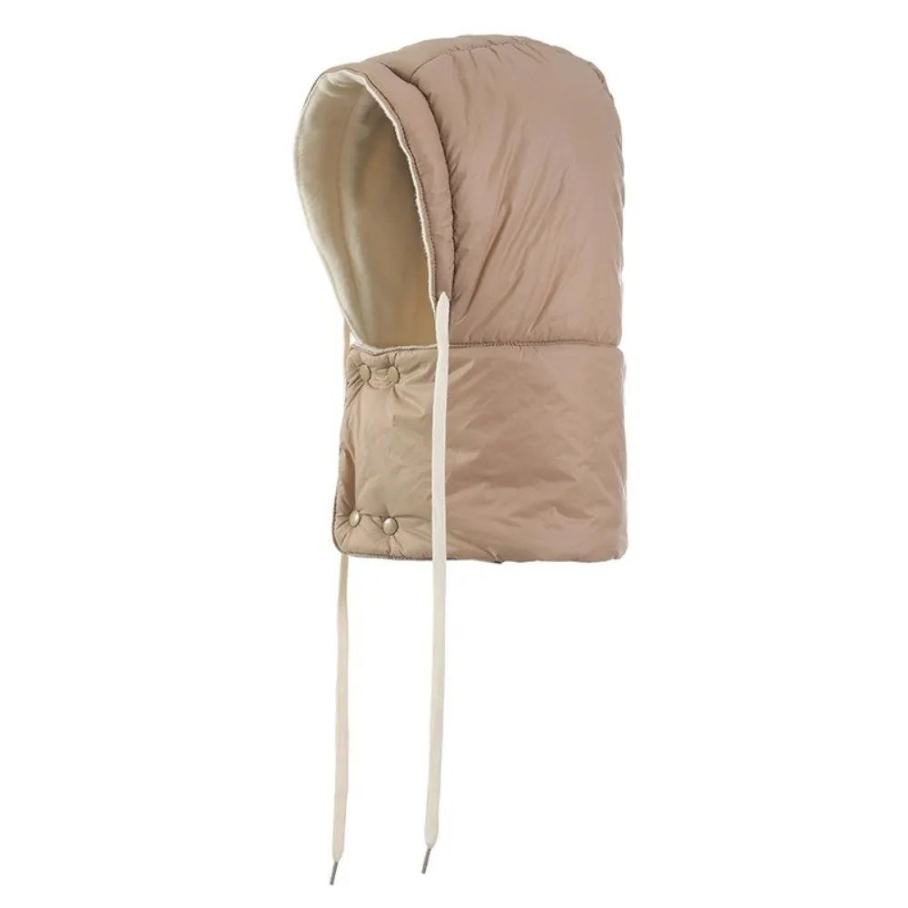 

Casual Plush Winter Warm Hat Thickened Windproof Beanies Cap Keep Warm Neck Warmer Integrated Scarf Hat Set Outdoor