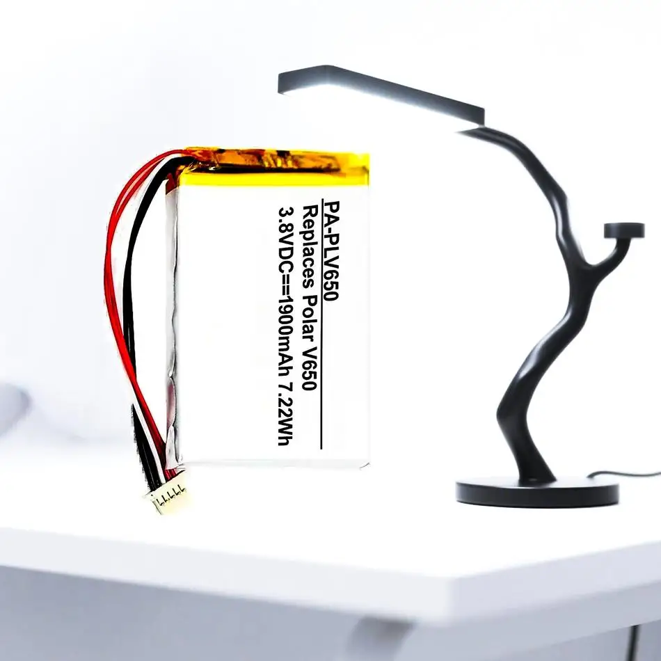 

Mobile Phone Battery Reliable Replacement 2000Mah For Polar V650 5-Wire Plug HR Emea Long Cables Durable