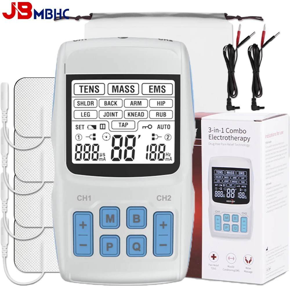 

EMS Electric Professional Muscle Stimulation Physiotherapy TENS Unit Machines Pulse Impulse Mini Full Body Massager 36 Modes