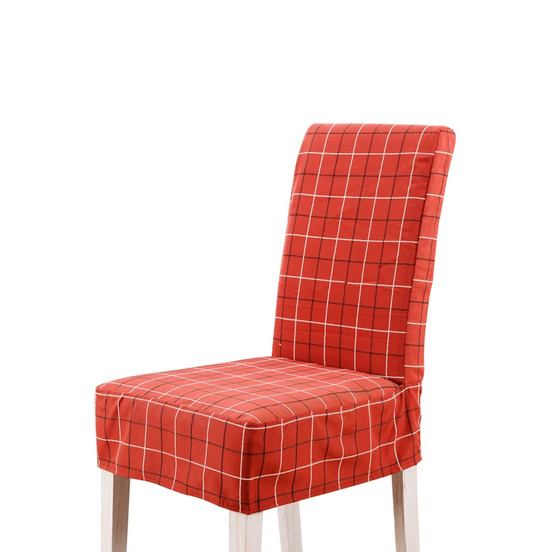 Customized High-Grade Blended Embroidered Lattice Cotton And Linen One-Piece Chair Cover 2
