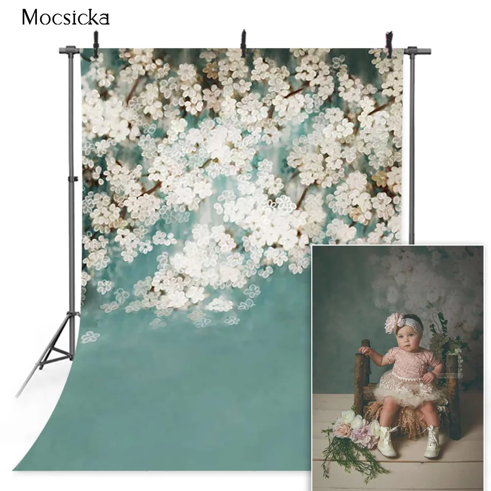 Mocsicka Abstract Texture Photography Background Child Portrait Photo Wallpaper Spring Floral Decoration Studio Photo Backdrop