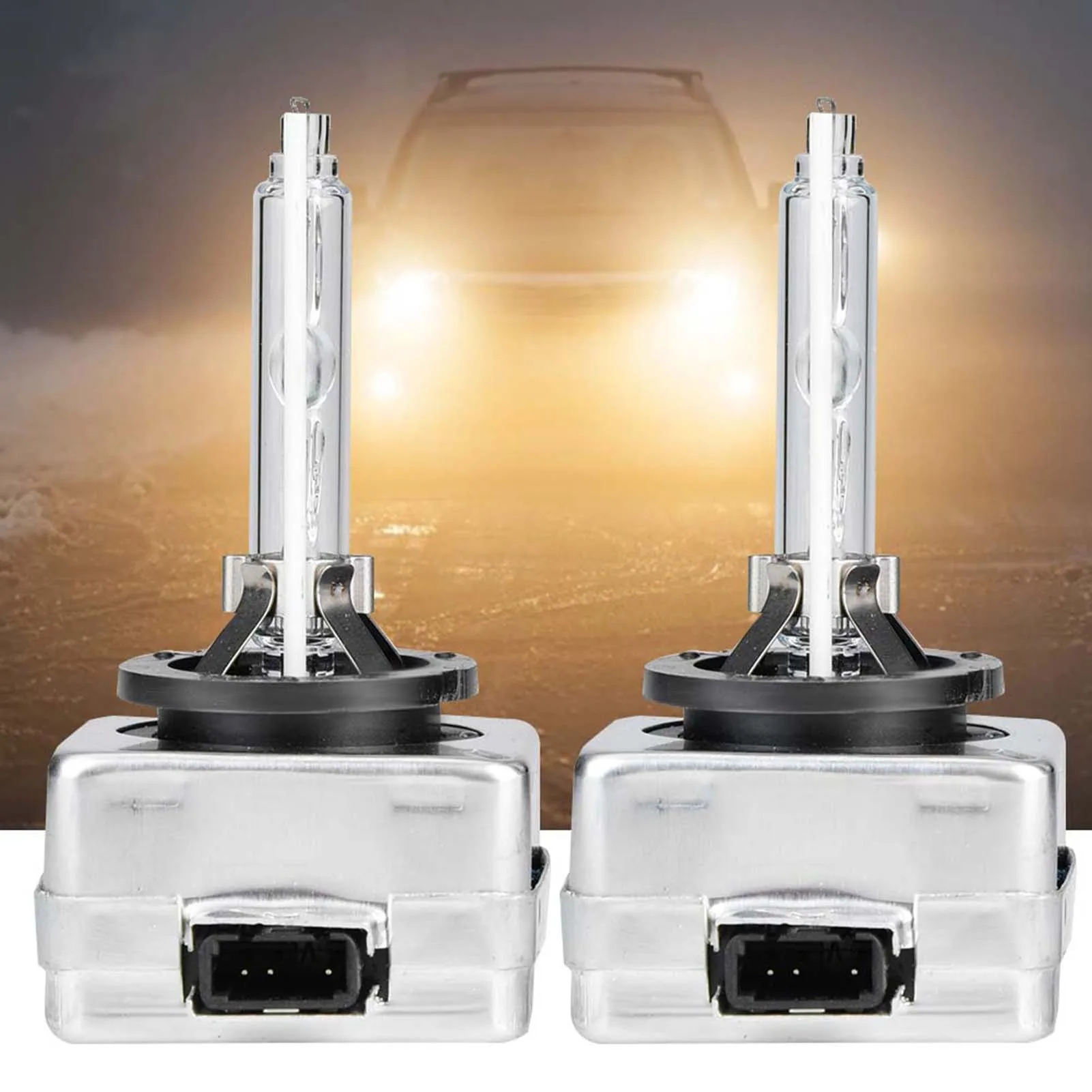 2Pcs D1S 6000K 35W Car Front Headlight Xenon Lamp Replacement Bulbs Energy Saving Super brightness Auto Accessories