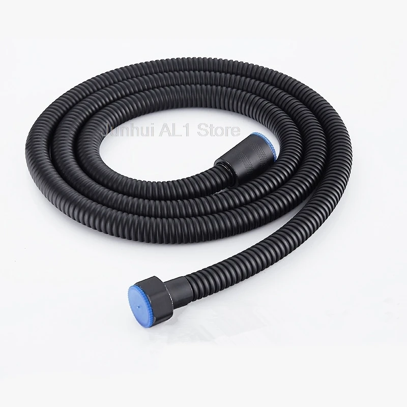 1.5/2m Black Stainless Steel Hose Shower Pipe Shower Plumbing Pipe Explosion-proof Pipe Water Pipe Bathtub Accessories B1