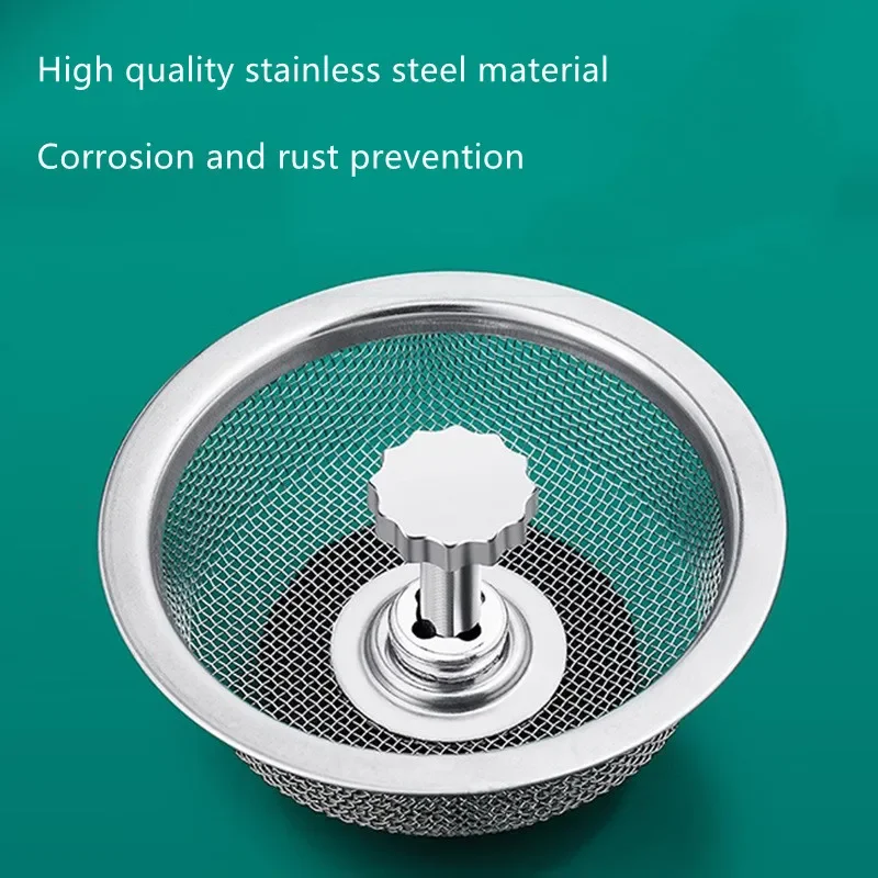 Stainless Steel Kitchen Sink Filter Mesh Sink Sewer Strainers Bathroom Floor Drains Catcher Waste Drain Hole Filter Trap Screen