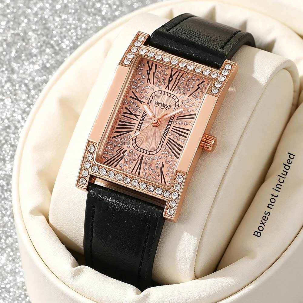 1pc Latest Low-key and Elegant Ladies' Quartz Watch Without Box