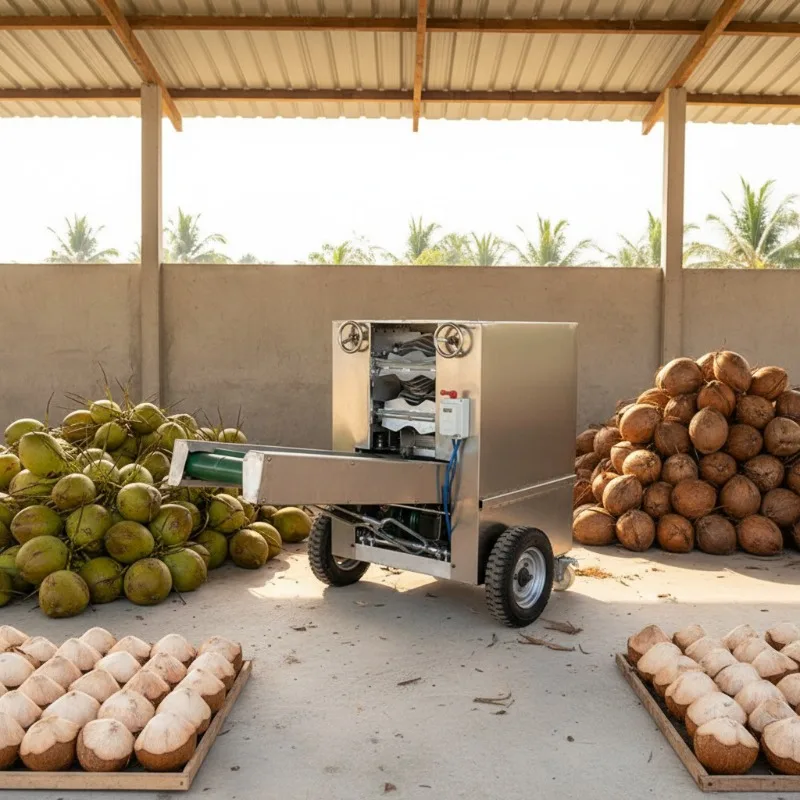 Coconut Husk Removing Machine Coconut Dehusker Machine