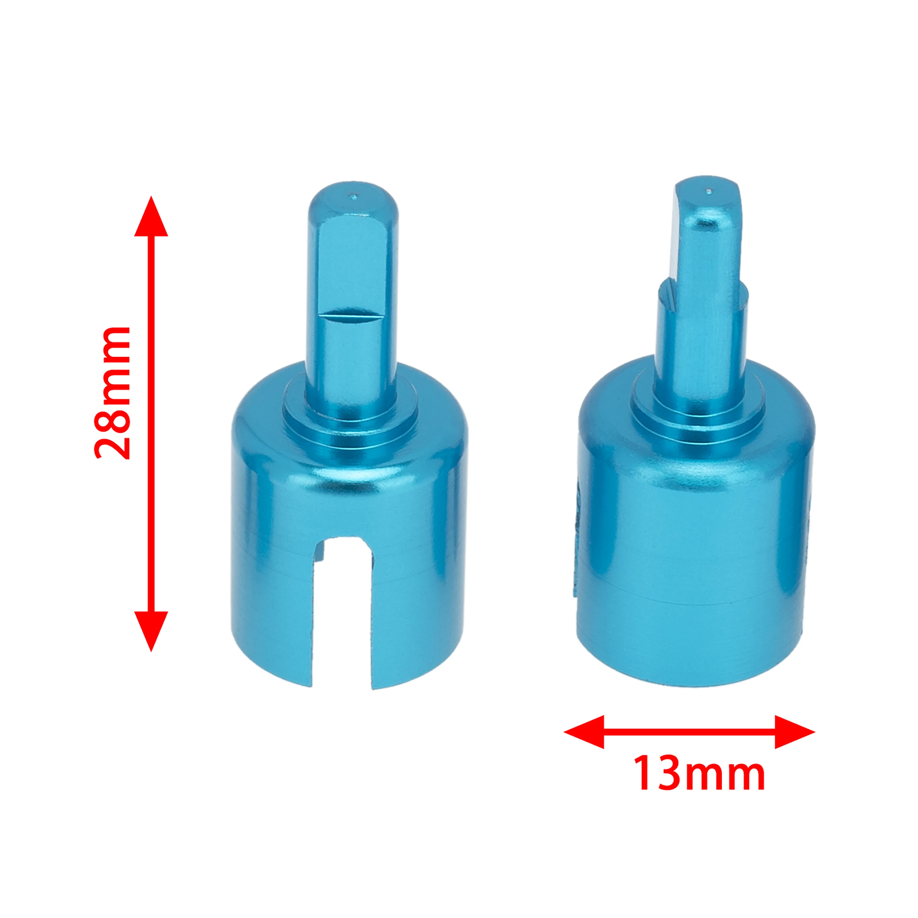 Eje De Transmisión Central De Metal Con Copas Para Tamiya TT-02 Azul