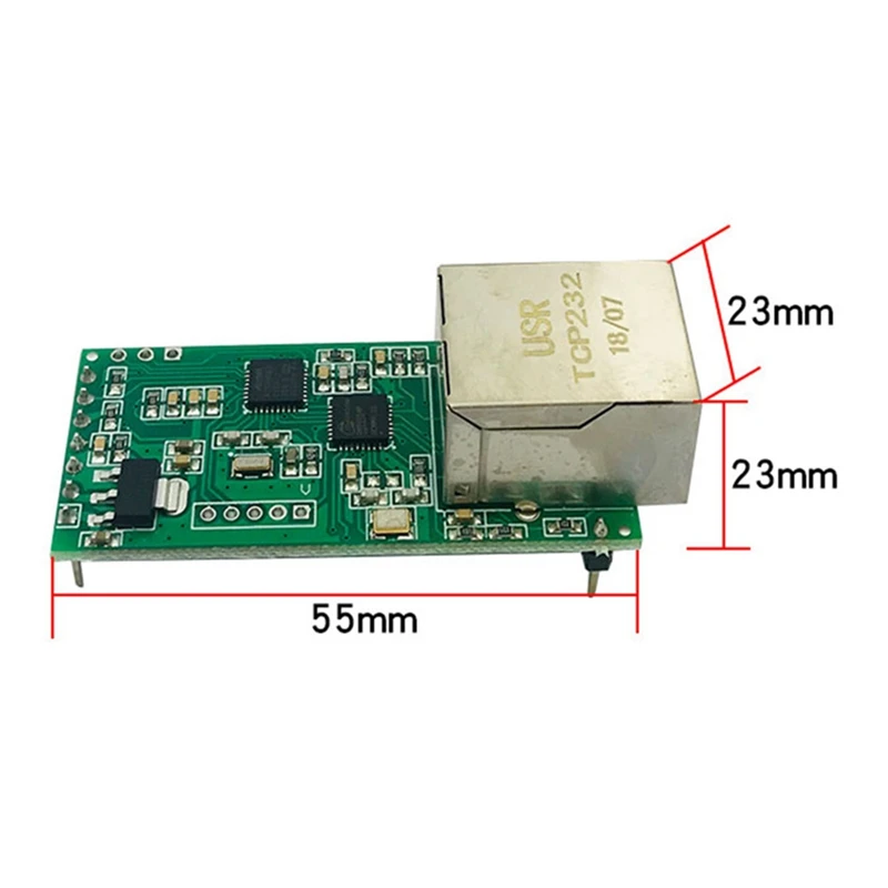 Imagem -02 - Módulo Minúsculo Conversor Ethernet Serial Usr-tcp232-t2 Uart Ttl para Módulo Tcpip Suporte Dhcp e Pdf Pcs