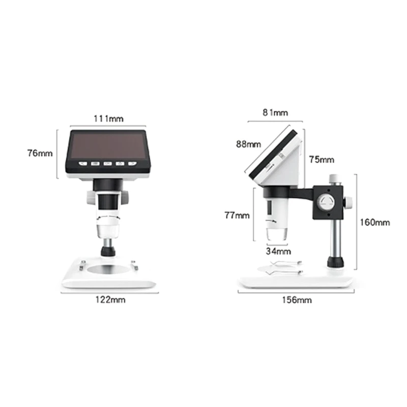 Digitale Microscoop Digitale Microscoop Voor Electronica 1080P 4.3 & Quot Voor Coin Pc Laptop Soldeertool