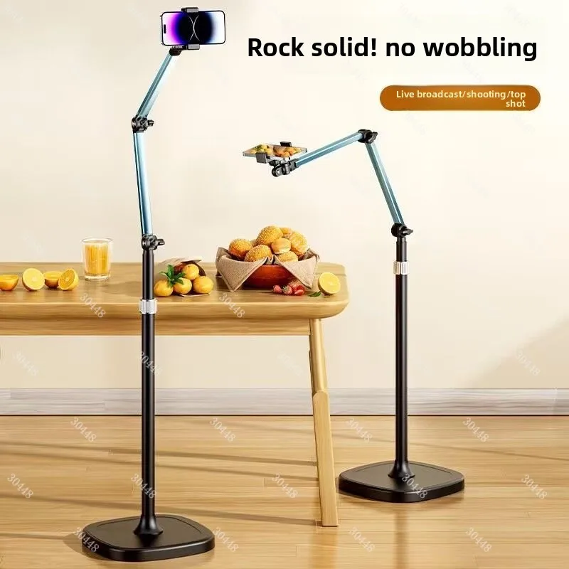 Live Streaming Phone Stand Floor Mount Overhead Shooting Phone Holder Shooting Mirror Live Streaming Stand Multifunctional