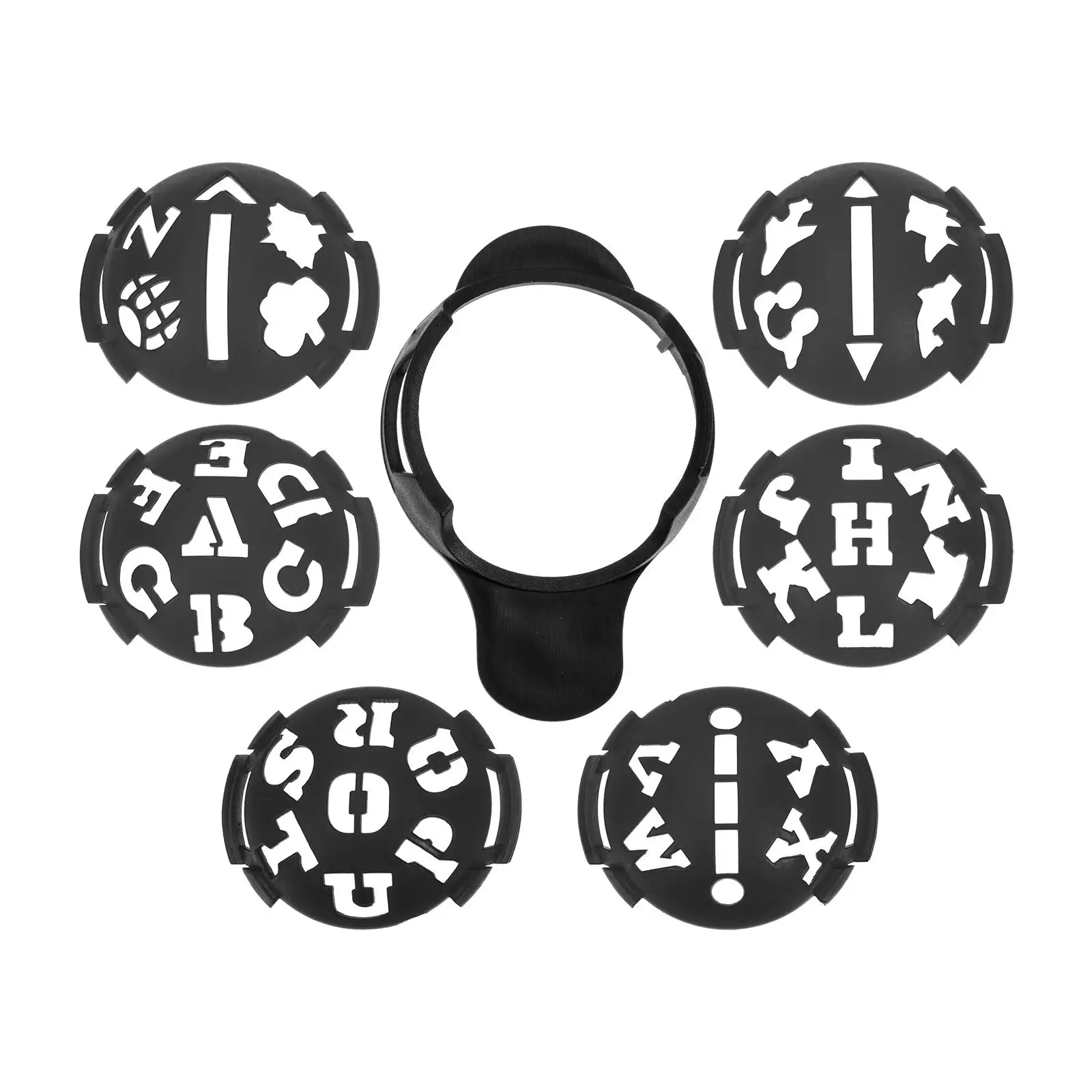 

1 set Premium ABS Golf Ball Alignment Tool Golfs Line Marker Stencil Drawing Device Training Aid For Pattern Making Utility Tool