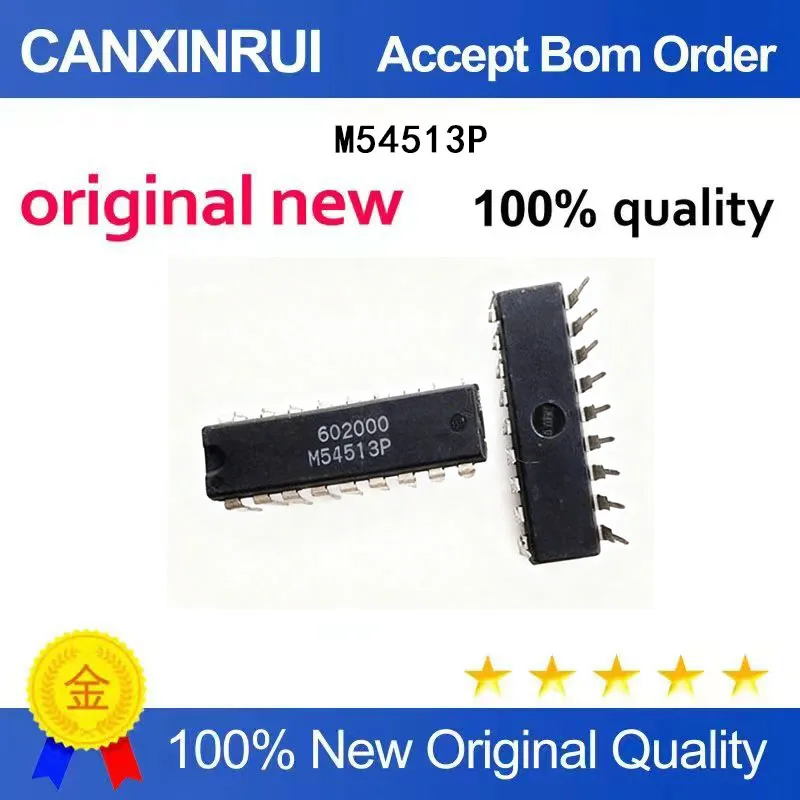 (5-100pieces)Brand new original M54513P DIP18 transistor array, available IC chip in stock, starting from one piece