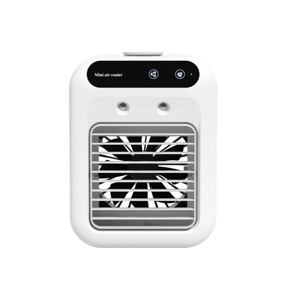 Portable Desktop Fan Water Spray Cool Air Humidifier Mini USB Rechargeable Cooling Device Household Dormitory Office