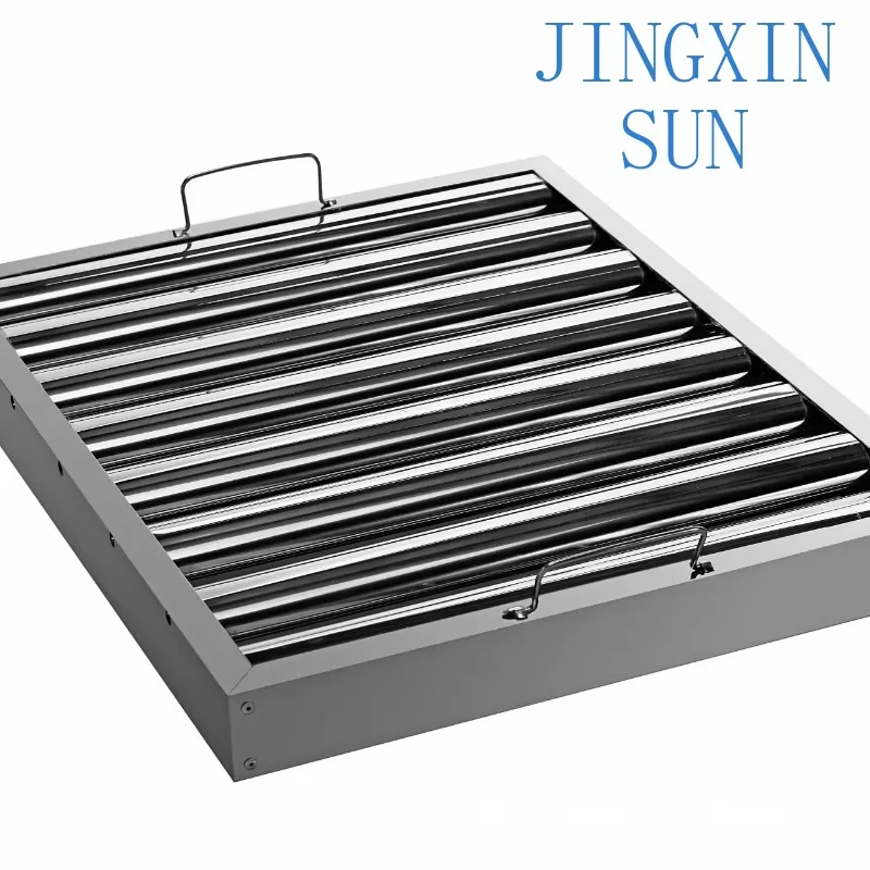 Stainless steel grease capture oil filter commercial range hood baffle type range hood filter, suitable for Europe, America