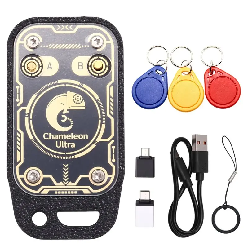 

【ГОТОВЫЙ ДЕНЬ】Chameleon Ultra Plus RFID-считыватель смарт-чипов IC, декодер идентификационных карт, эмулятор, сброс + автоматическое заведение + 3XUID Keycha