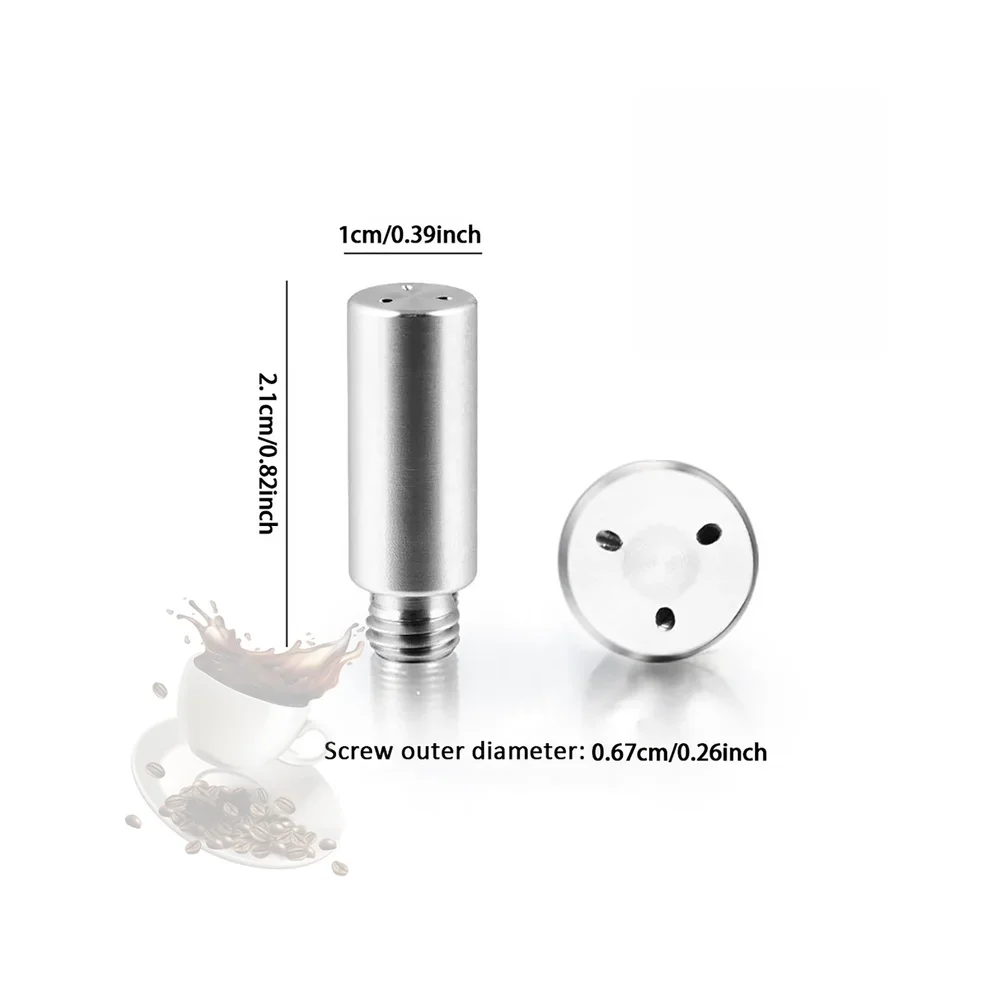3 Hole Stainless Steel Steam Nozzle Replacement for Gaggia Coffee Machines Compatible with Classic Pure Deluxe Models