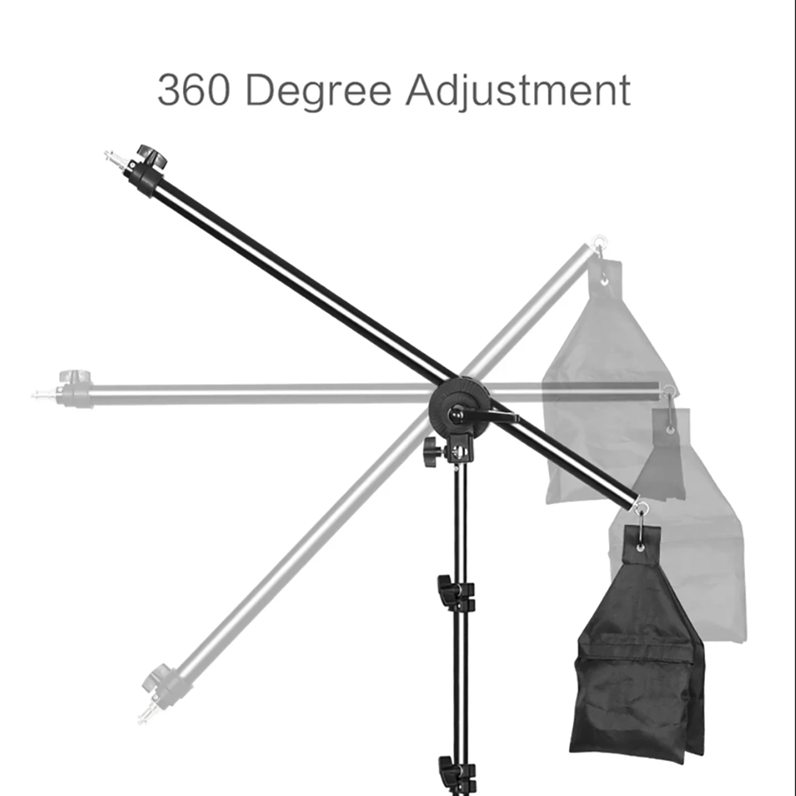 

Andoer Studio Photography Light Kit Softbox Lighting Set with 135W LED Light Bulb * 3/ 50x70cm Softbox * 3/ 2M Light Stand * 3/