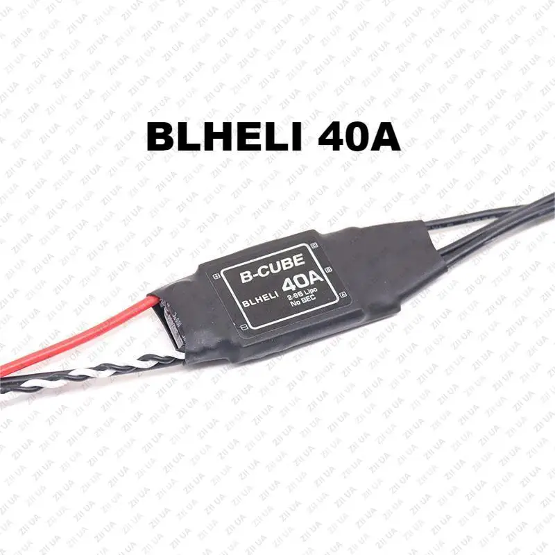 1/2/4/6PCS BLHELI 40A Brushless ESC 2-6S Lipo No EBC Speed Controller for RC FPV Airplane UAV Drone