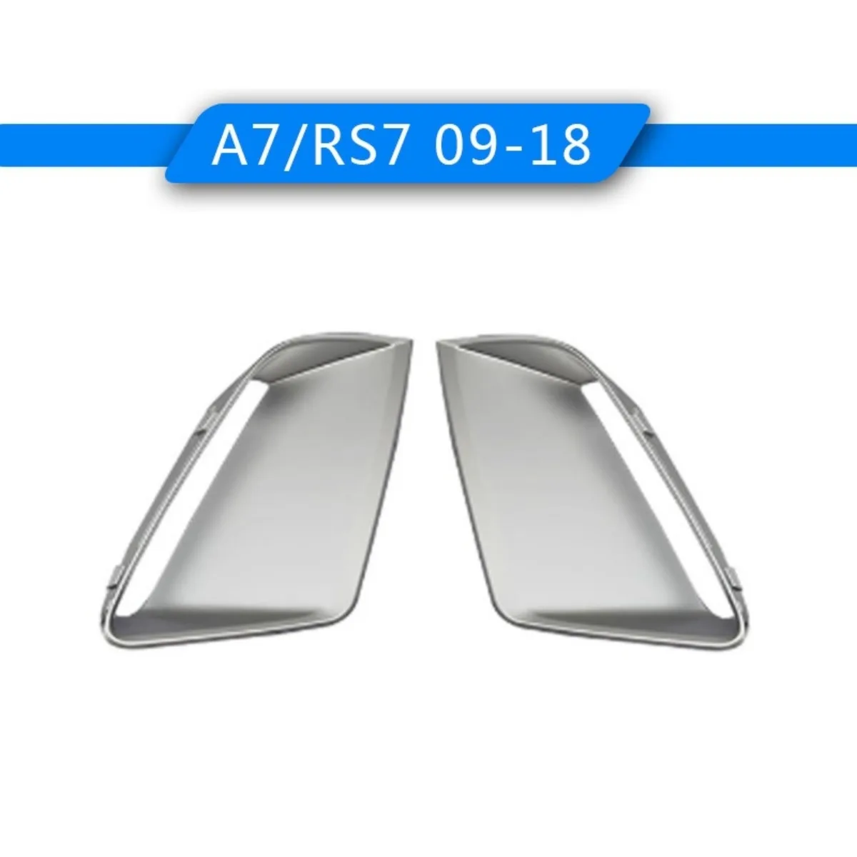 

For Audi RS6 RS7 2009-2018 Car Side Bumper Air Intake Vent Splitter Accessories Bumper Splitter Cover Air Vent Trim Body Kit