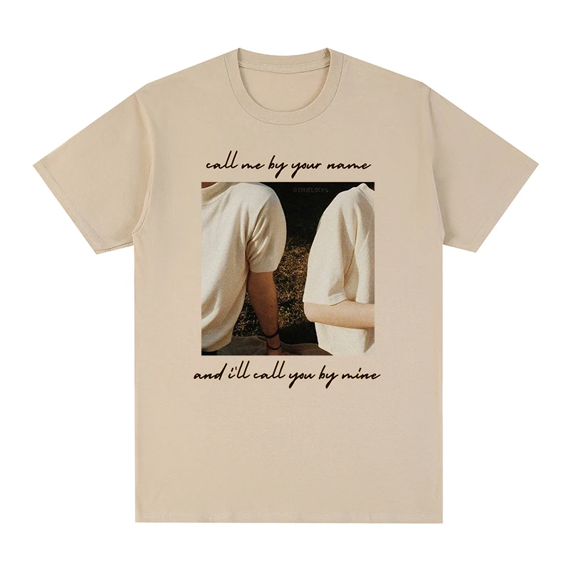 Call Me By Your Name Vintage T-shirt Timothee Chalamet Cotton Men T shirt New TEE TSHIRT Womens Tops