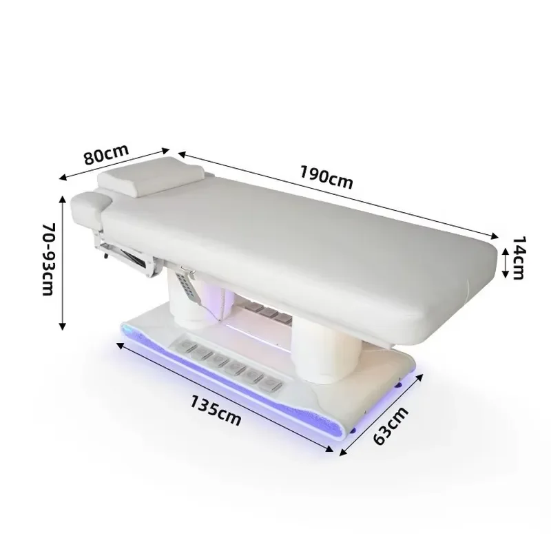Adjustable Spa Massage Bed for Beauty Salon Facial Eyelash Extension Tattoo Treatment Portable Therapy Table