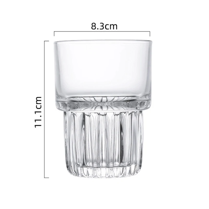 155ml/250ml/316ml Coffee Mug Heat-Resistant Glass Cups Transparent Tea Mug Water Cup for Drinking Milk Juice Tumblers Gift Glass image 3