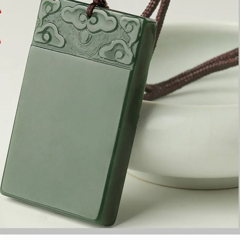 

Xinjiang Hetian Jade Gray Jade Xiangyun Brand Pendant for Men and Women Jade Pendant