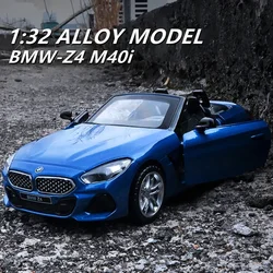 コンバーチブルクーペ合金車モデル,1:32, BMW-Z4,m40i,ダイキャストメタル,おもちゃ,車,モデル,シミュレーション,ギフト