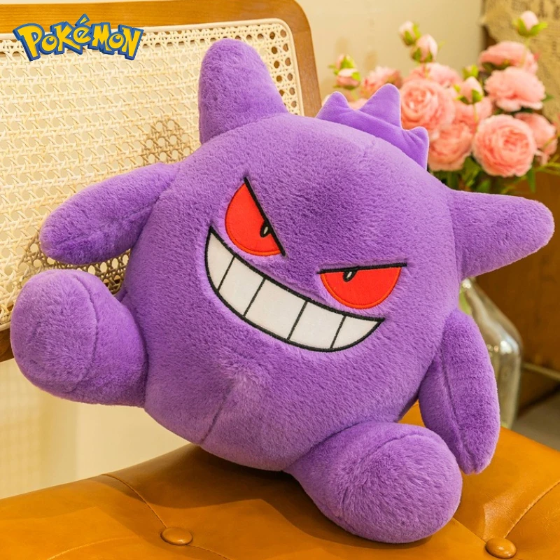 

35/65/80cm Super Big Size Pokémon Gengar Anime Plush Stuffed Doll Kawaii Room Decorative Plushies Pillows Children Holiday Gifts