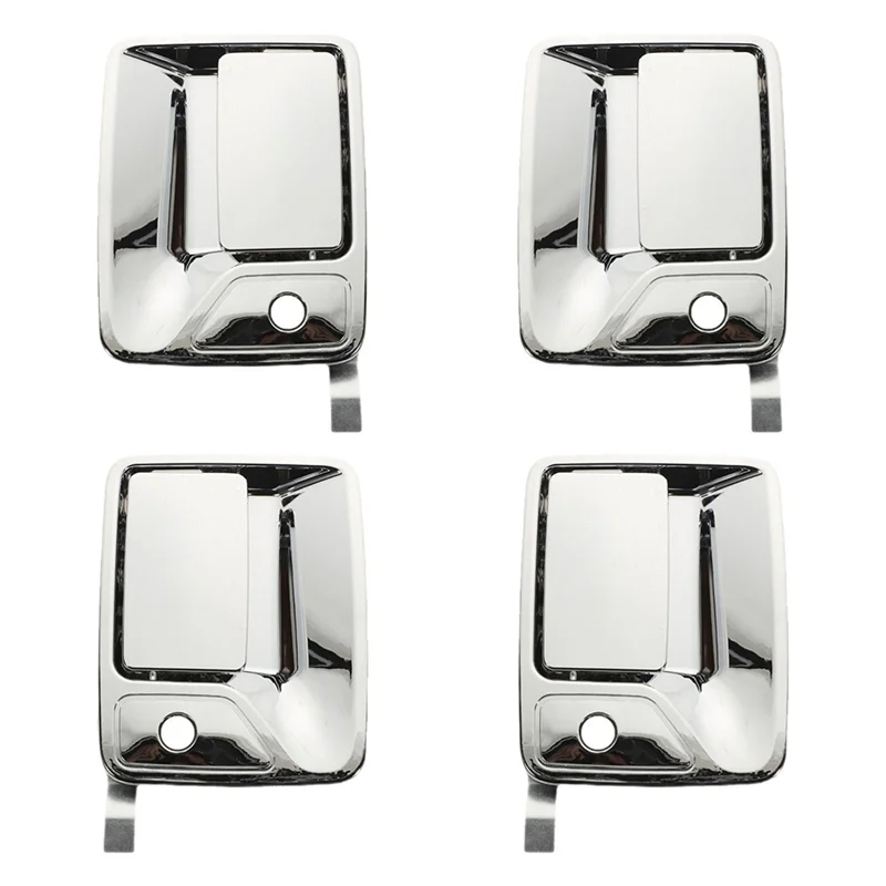 

N26R-4Pcs Car Exterior Door Handle Outside Door Handle For Ford Super Duty Crew Cab 1999-2016 7C3Z2522405AA 7C3Z2626600AA