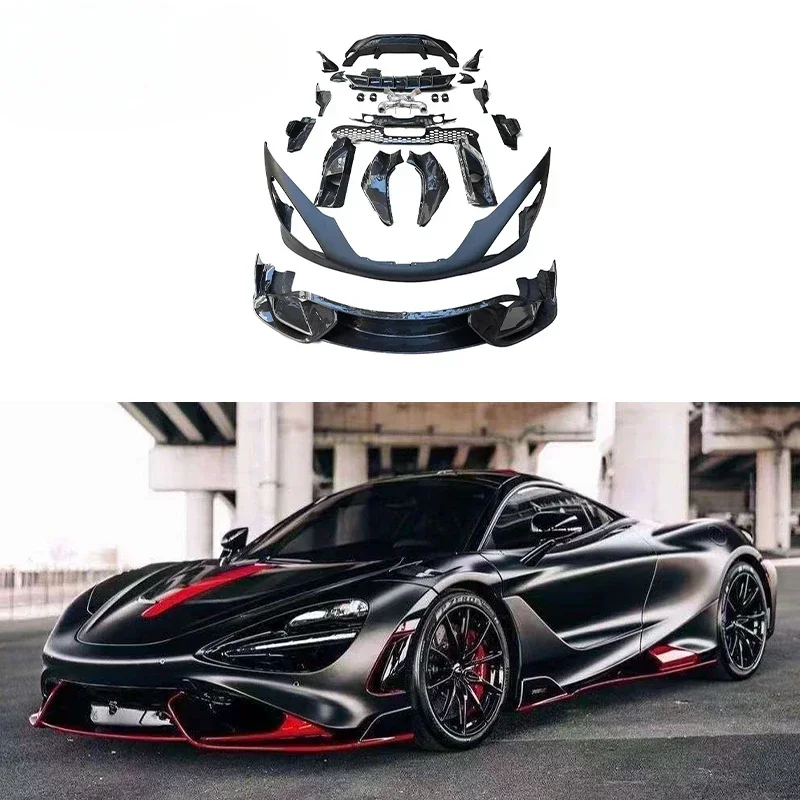 Factory Made 765LT Style Body Kit For McLaren 720S Upgrade 765LT Car Accessories Front Bumper Side Skirts Fenders Rear Bumper