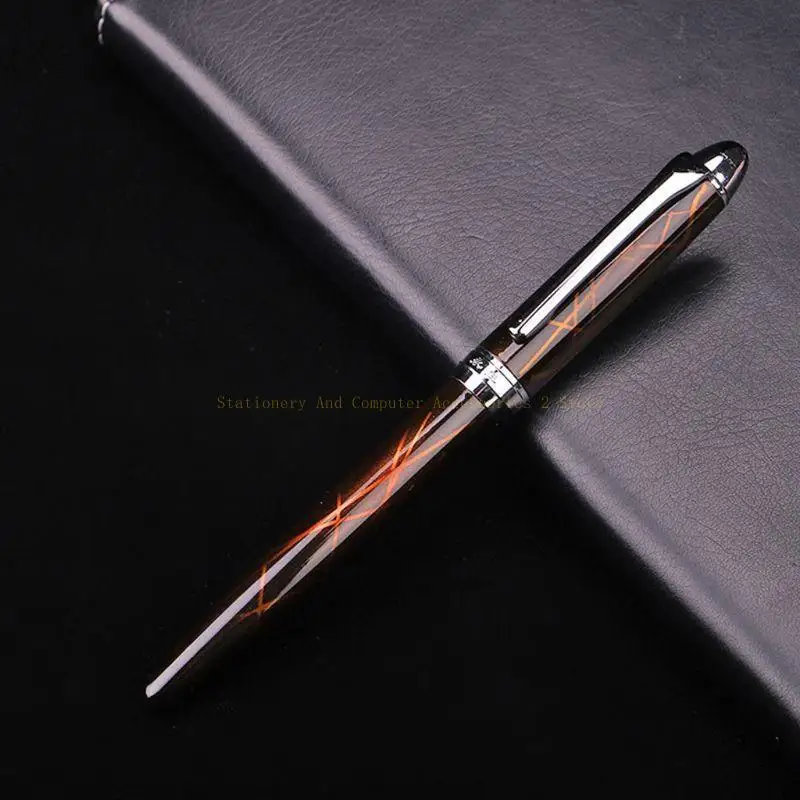 

Luxury Colorful Lines Fountain Pen Business Student 0.38mm Fine Nib Calligraphy