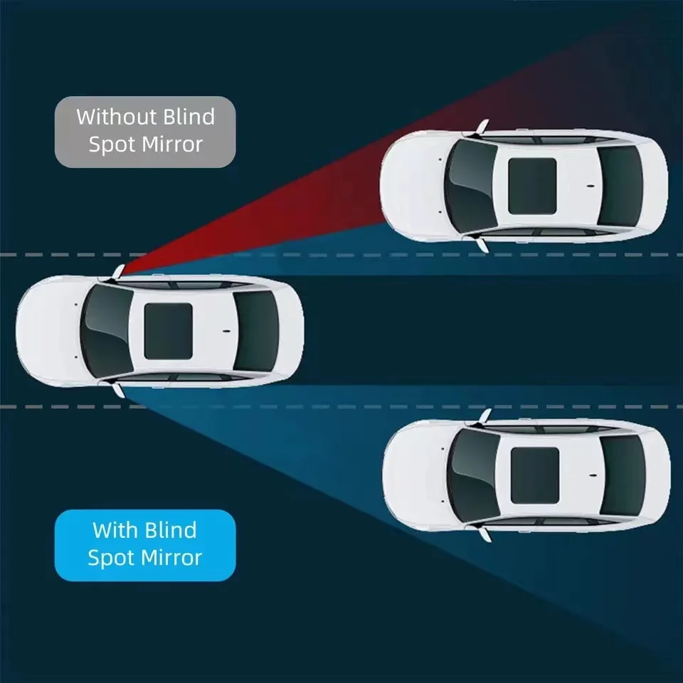 Espelho Auxiliar Retrovisor Ajustável Do Carro, 360 Graus, Claro, Grande Angular, Acessórios para Audi Sline, A1, A2, A3, A4, A5, A6, A7, A8, 8P, b6, B7