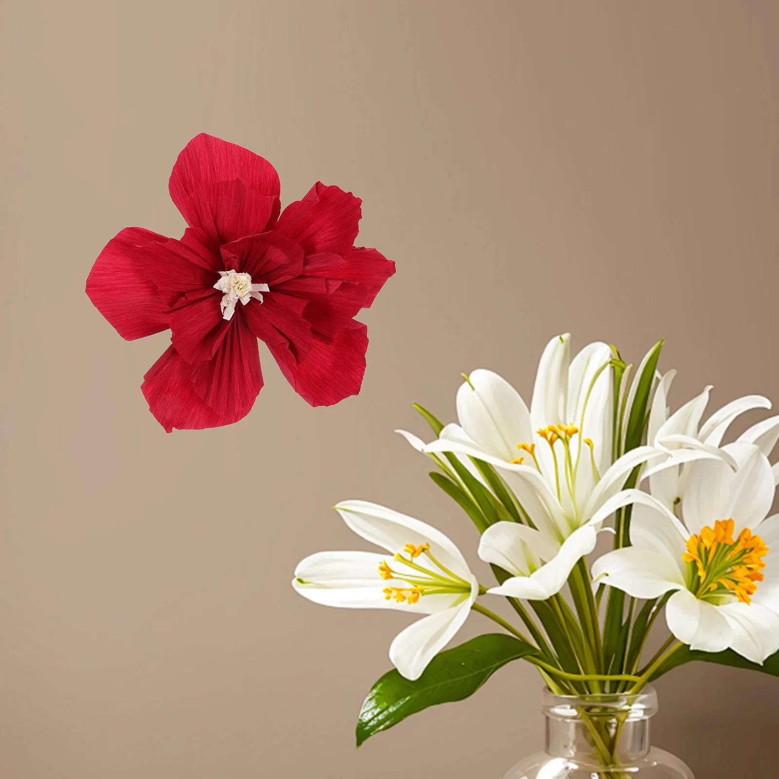 

Decorative Stereoscopic Paper Flowers Artificial Paper Flower Decor for Wedding Birthday Party Bridal Shower Festival Hanging