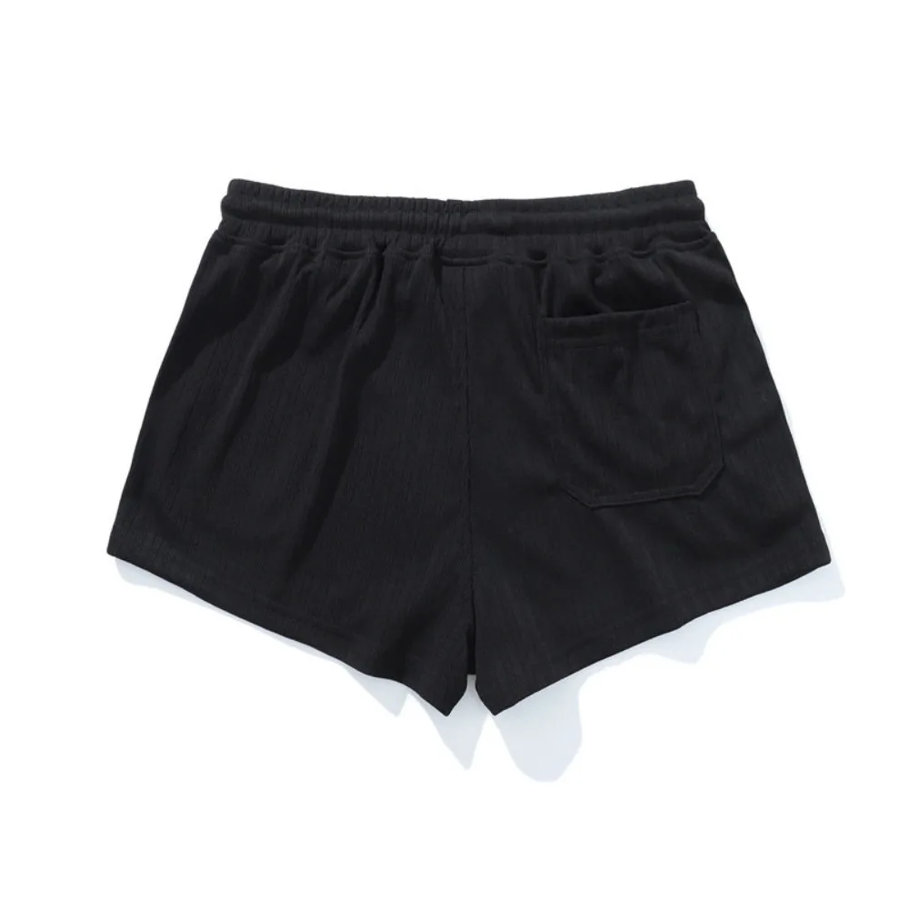 2026Fitness training sports shorts men's two-point pants ultra- youth black sports pants marathon striped shorts GB/T22853-2019