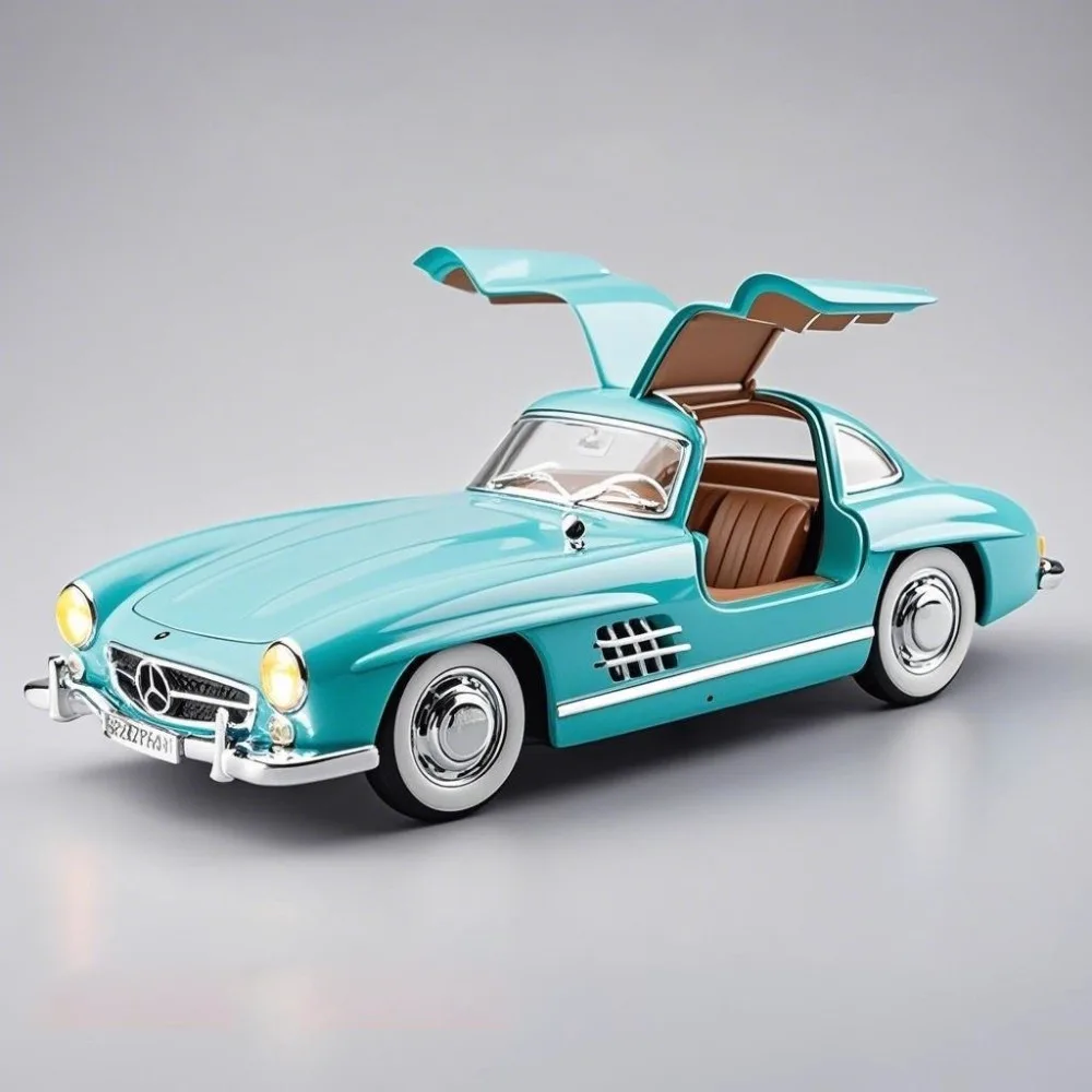 Modèle de voiture Pagani Huayra 1:22 300SL, jouet, ailes de mouette, portes ouvertes, lumière musicale, supercar Miniature, modèles de haute Simulation