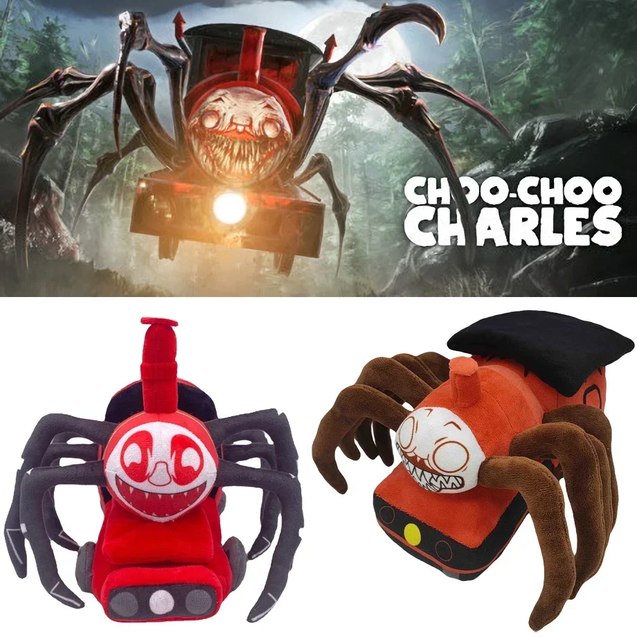 Choo-Choo Charles Plush Toy Horror Game Peluche Figure Soft Stuffed Spider  Dolls Charles Train Plushie Pillow Birthday Gifts