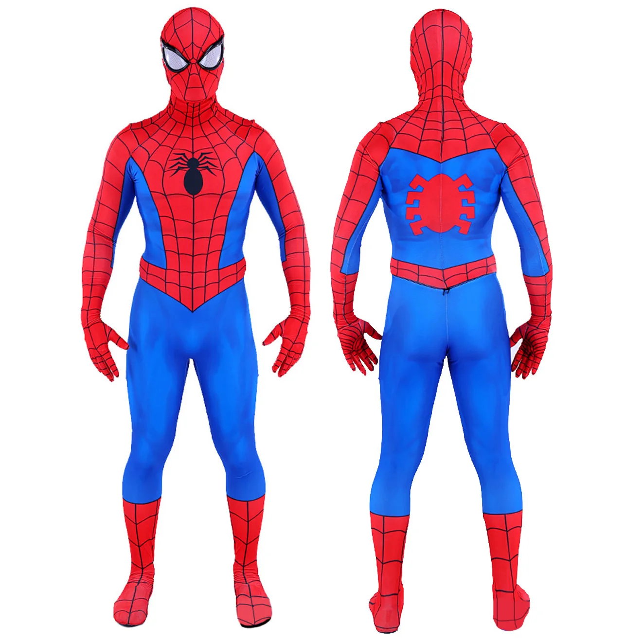 Romita Spider Man Cosplay Classic Peter Parker Spider Costume Superhero Printed Bodysuit Spider Spandex Outfit Halloween Costume