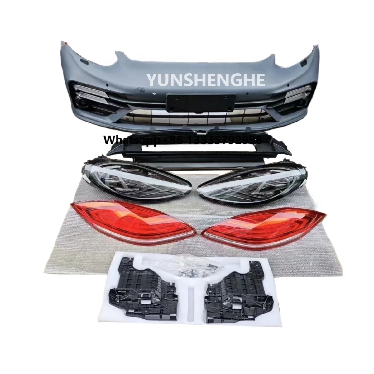 

High Quality Body Kit for Porsche Panamera 970 Upgrade Turbo S Style Car Front Bumper Headlight Taillight