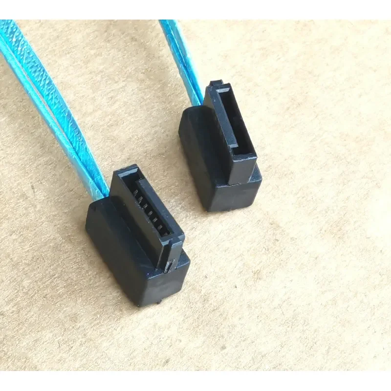 for SATA Side Bend Cable 12cm Left to Right Angle Hard Disk Data Cable for NAS Industrial Computer and Other Devices