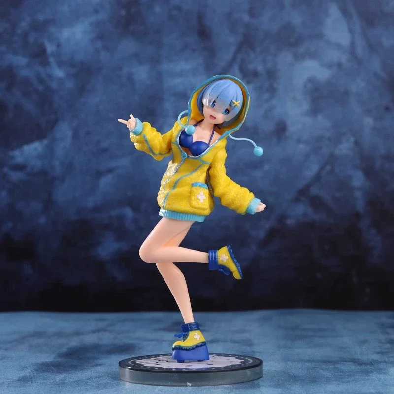 إعادة: صفر ريم هوديي عمل الشكل 22 سنتيمتر بولي كلوريد الفينيل أنيمي تمثال رائع الدائمة تشكل تحصيل لعبة مجسمة سطح المكتب حلية محاصر هدية #6