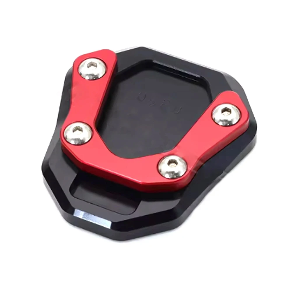 Motocicleta Kickstand Side Stand Extensão Pad, Ampliar Pé Side Suporte Plate, Ampliar, QJMOTOR QJ650 SVT650