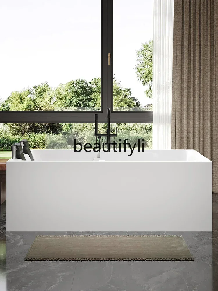 

New arrive Double acrylic bathtub integrated forming freestanding bath center couple adult home